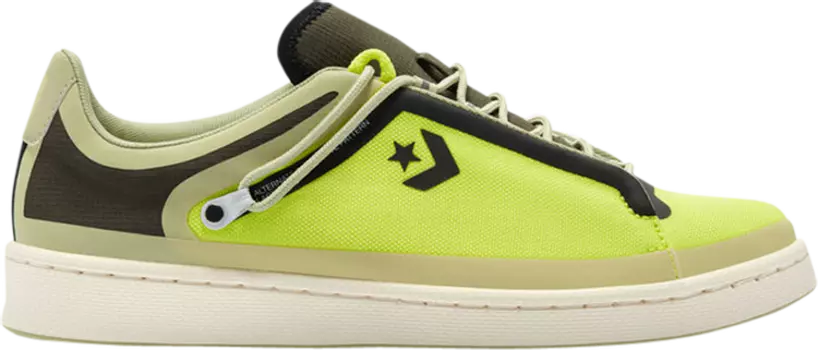 Кроссовки Converse Pro Leather Low Seam Tape - Lemon Venom, зеленый
