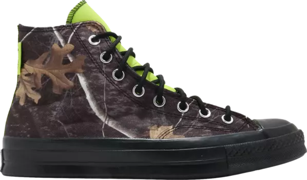 Кроссовки Converse Realtree x Chuck 70 GTX High Black, черный