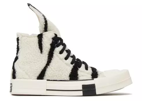 Кроссовки Converse Rick Owens X Drkshdw Turbodrk Chuck 70 High 'Zebra', белый