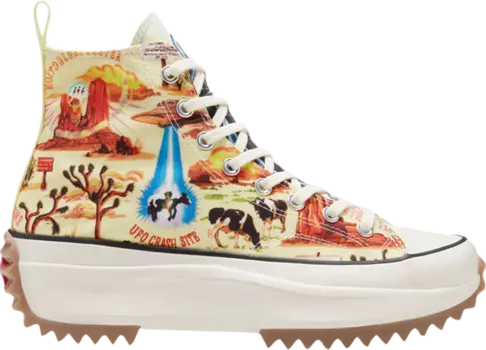 Кроссовки Converse Run Star Hike High Twisted Resort - UFO Crash Site, желтый