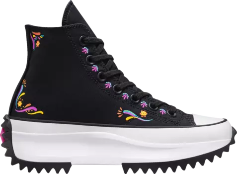 Кроссовки Converse Run Star Hike Platform High Da de Muertos, черный