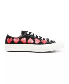 Кроссовки Converse с принтом в виде сердца Comme Des Garons Play, черный