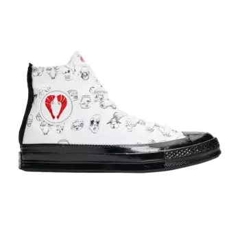 Кроссовки Converse Shrimps x Wmns Chuck 70 High 'White Black', белый