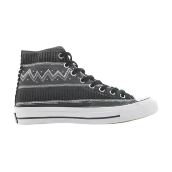 Кроссовки Converse Stussy x Chuck 70 High 'Black Magnet Grey', черный