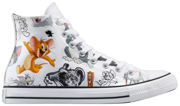 Кроссовки Converse Tom & Jerry x Chuck Taylor All Star High 'All-Over Print', белый