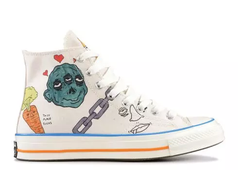 Кроссовки Converse Tyler, The Creator X Foot Locker X Chuck 70 'Artist Series', кремовый