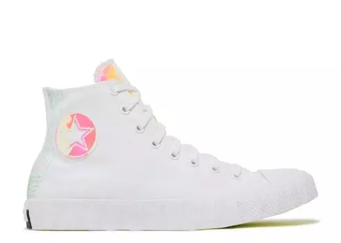 Кроссовки Converse Unt1Tl3D High 'Hi-Vis Collection - White Iridescent', белый
