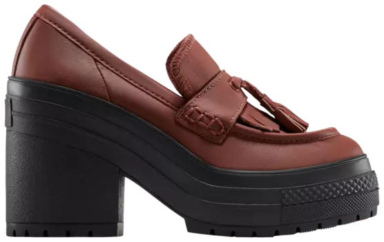 Кроссовки Converse Wmns Chuck 70 De Luxe Heel Loafer Platform Low 'Dark Roast', коричневый