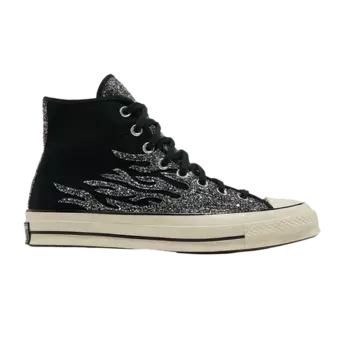Кроссовки Converse Wmns Chuck 70 High 'Archival Glitter Flame - Black Egret', черный