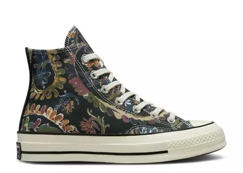 Кроссовки Converse Wmns Chuck 70 High 'Fall Florals - Black', черный