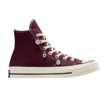 Кроссовки Converse Wmns Chuck 70 High Luck Charms - Orchid Abyss Gold, фиолетовый