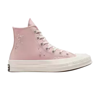 Кроссовки Converse Wmns Chuck 70 High Pearls & Studs - Flush Stone, розовый