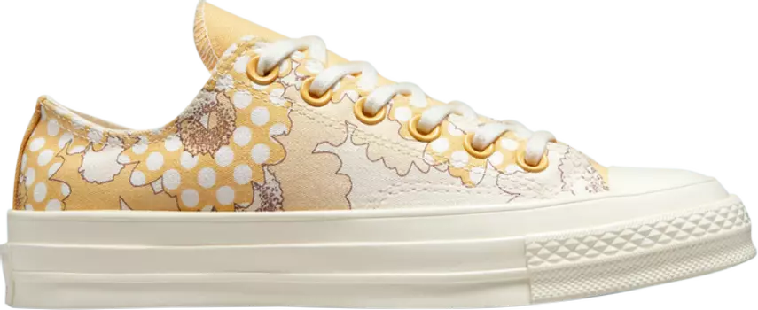 Кроссовки Converse Wmns Chuck 70 Low Crafted Florals, желтый