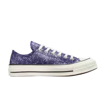 Кроссовки Converse Wmns Chuck 70 Low Glitter - Night Indigo, синий