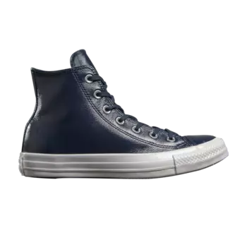 Кроссовки Converse Wmns Chuck Taylor All Star Crinkled Patent Leather Hi 'Midnight Navy', синий
