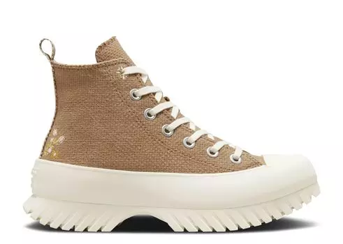 Кроссовки Converse Wmns Chuck Taylor All Star Lugged Platform 2.0 High 'Autumn Embroidery - Sand Dune', коричневый