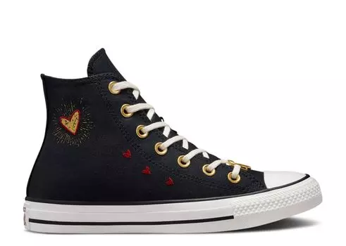 Кроссовки Converse Wmns Chuck Taylor All Star High 'Valentine'S Day 2023 - Black', черный