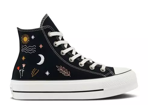 Кроссовки Converse Wmns Chuck Taylor All Star Platform High 'It'S Okay To Wander - Black', черный