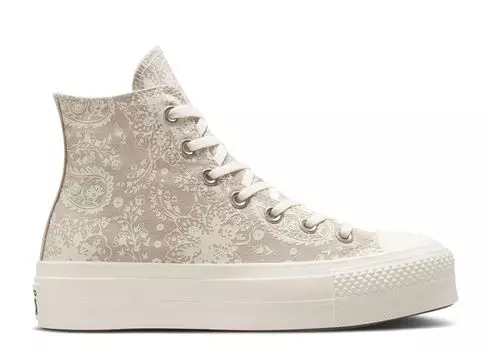 Кроссовки Converse Wmns Chuck Taylor All Star Platform High 'Fall Florals - String', коричневый
