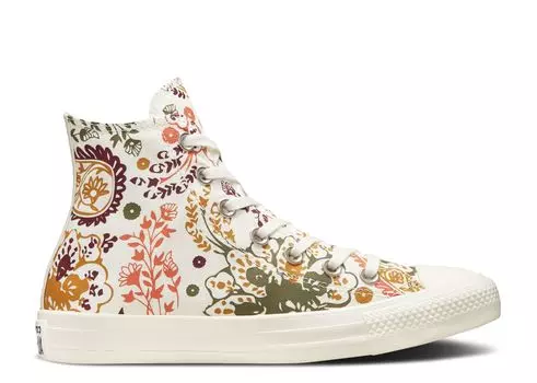 Кроссовки Converse Wmns Chuck Taylor All Star High 'Fall Florals', кремовый