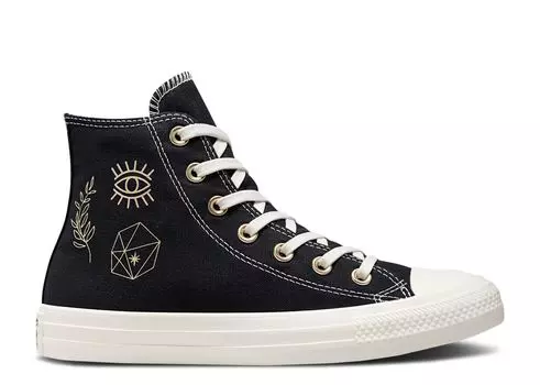 Кроссовки Converse Wmns Chuck Taylor All Star High 'Golden Elements', черный