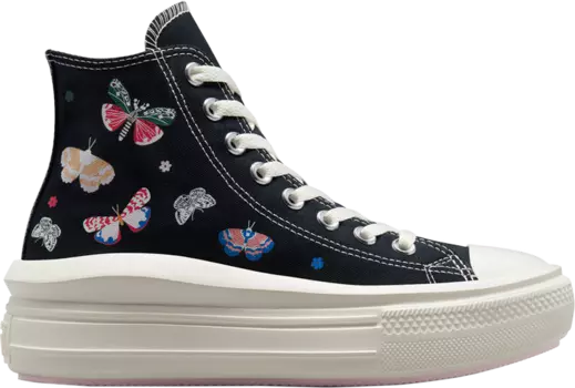 Кроссовки Converse Wmns Chuck Taylor All Star Move Platform High Butterfly Wings, черный