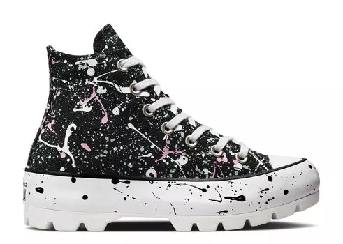 Кроссовки Converse Wmns Chuck Taylor All Star Lugged High 'Paint Splatter', черный