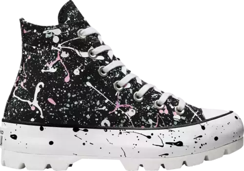 Кроссовки Converse Wmns Chuck Taylor All Star Lugged High Paint Splatter, черный