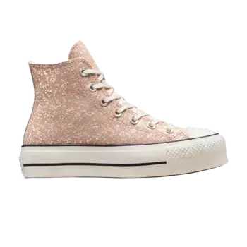 Кроссовки Converse Wmns Chuck Taylor All Star Lift Platform High Glitter - Dusty Cinder, оранжевый
