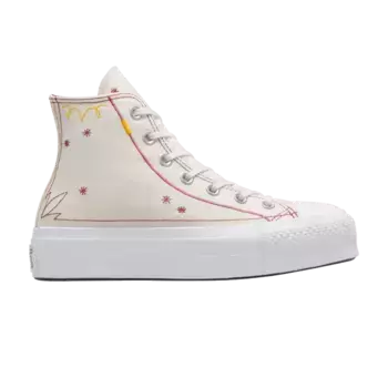 Кроссовки Converse Wmns Chuck Taylor All Star Lift Platform High Western Stitch, кремовый