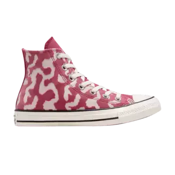 Кроссовки Converse Wmns Chuck Taylor All Star High Leopard Remix, розовый