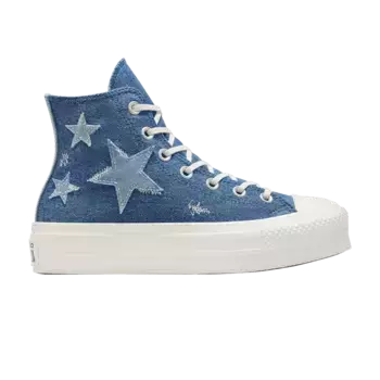 Кроссовки Converse Wmns Chuck Taylor All Star Lift High Denim - Navy Stars, синий