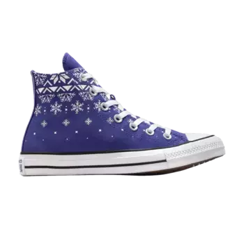 Кроссовки Converse Wmns Chuck Taylor All Star High Winter Sweater, синий