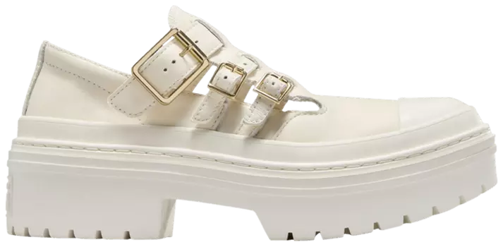 Кроссовки Converse Wmns Chuck Taylor All Star Lugged Heel Mary Jane Platform Low 'Egret Gold', кремовый