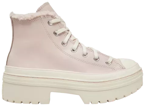 Кроссовки Converse Wmns Chuck Taylor All Star Lugged Heel Platform High 'Sherpa - Blush Hush', розовый
