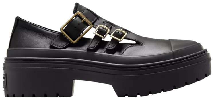 Кроссовки Converse Wmns Chuck Taylor All Star Lugged Heel Mary Jane Platform Low 'Black Gold', черный