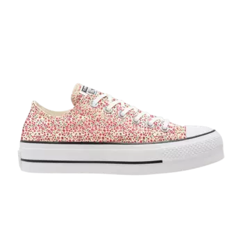 Кроссовки Converse Wmns Chuck Taylor All Star Platform Low 'Vintage Floral - Egret', белый