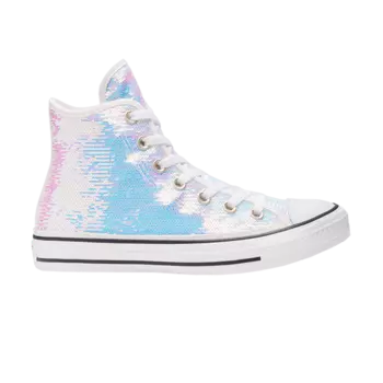 Кроссовки Converse Wmns Chuck Taylor All Star High 'Mini Sequins', серебряный