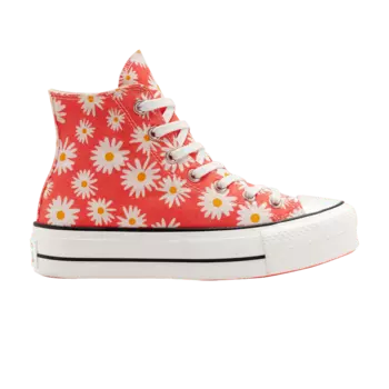 Кроссовки Converse Wmns Chuck Taylor All Star Platform High 'Camp Daisies', красный