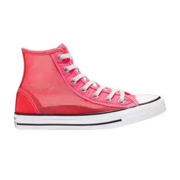 Кроссовки Converse Wmns Chuck Taylor All Star High 'See Thru - Racer Pink', розовый