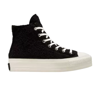 Кроссовки Converse Wmns Chuck Taylor All Star Lift High 'Black Sherpa', черный