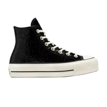 Кроссовки Converse Wmns Chuck Taylor All Star Lift Platform High 'Crinkled Leather - Black Egret', черный
