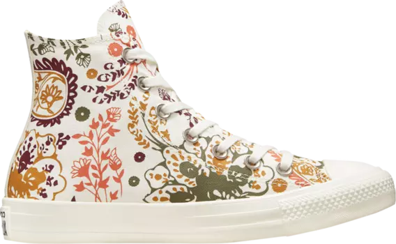 Кроссовки Converse Wmns Chuck Taylor All Star High Fall Florals, кремовый
