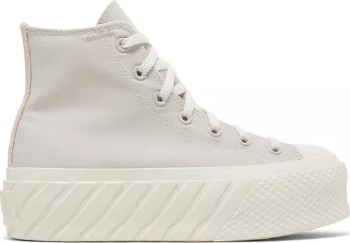 Кроссовки Converse Wmns Chuck Taylor All Star Lift 2X Platform High Desert Sand, кремовый