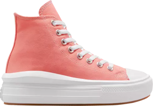 Кроссовки Converse Wmns Chuck Taylor All Star Move Platform High Lawn Flamingo, оранжевый