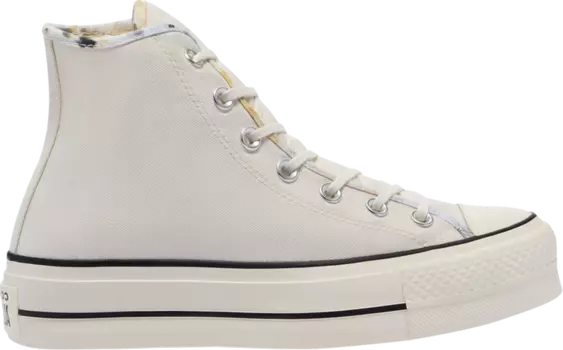 Кроссовки Converse Wmns Chuck Taylor All Star Platform High Washed Florals - Egret, кремовый
