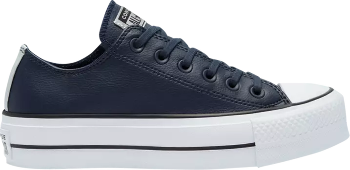 Кроссовки Converse Wmns Chuck Taylor All Star Platform Low Anodized Metals - Obsidian, синий