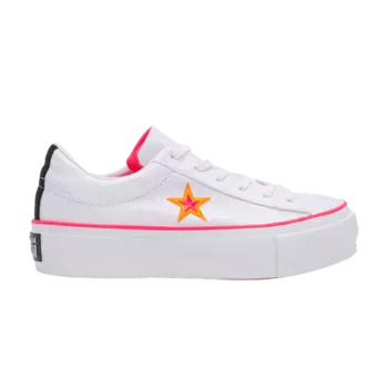 Кроссовки Converse Wmns One Star Carnival Platform 'White Racer Pink', белый