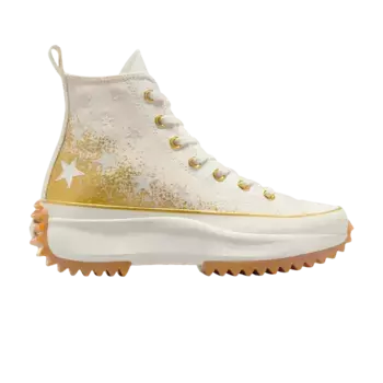 Кроссовки Converse Wmns Run Star Hike Platform High Gold & Embroidered Stars, кремовый