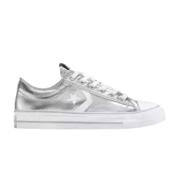 Кроссовки Converse Wmns Star Player 76 Low Silver Metallic, серебряный
